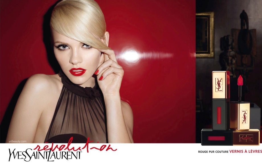 Yves Saint Laurent : Vernis á lévres - SZÉPSÉG - Smink  - ajaklakk, rúzs, vernis á lévres, vörös, Yves Saint Laurent, 