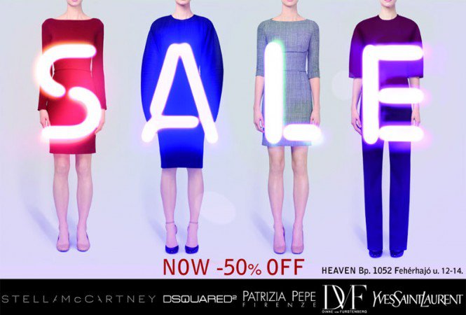 Mennyei árak - Akciók a Heavenben - Hírek  -  - 50%, akció, Heaven, Stella McCartney, YSL, 