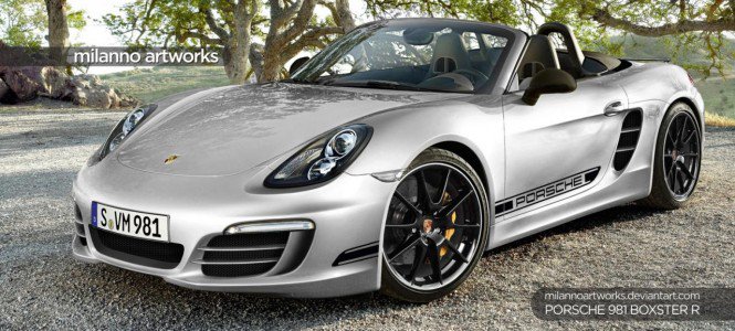 Ilyen lesz az új Porsche Boxster R? -  -  - Porsche Boxster R, 