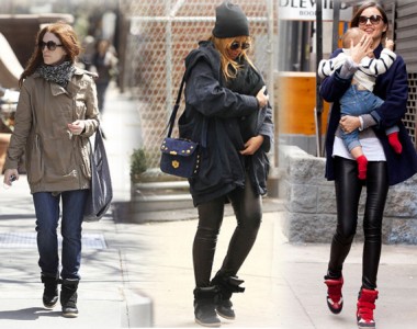 Ringó csípő, szép vádli sportcipőben? - Hírek  -  - Beckham, cipő, Gwen Stefani, Isabel Marant, magassarkú sportcipő, Miranda Kerr, Nike, szép vádli, trend, Victoria, wedge, 