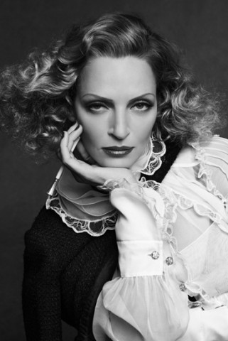 Sztárok kis fekete Chanel kabátban - DIVAT&STÍLUS - Hírek  - Chanel, Coco  Chanel, e-kiállítás, Kanye West, Karl Lagerfeld, Tilda Swinton, Uma Thurman, Vogue, 