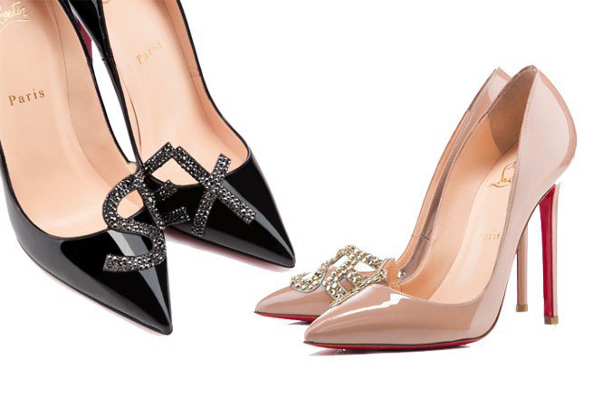 Christian Louboutin Sex Pigalle 120 - DIVAT&STÍLUS - Stílusiskola - Christian Louboutin, cipő, lakk, piros talp, strassz, szexi, tűsarok, 