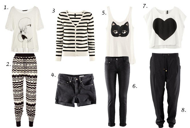 Feketén fehéren - Hírek  -  - Christian Laboutine, gardrób, H&M, monokróm, Zara, 