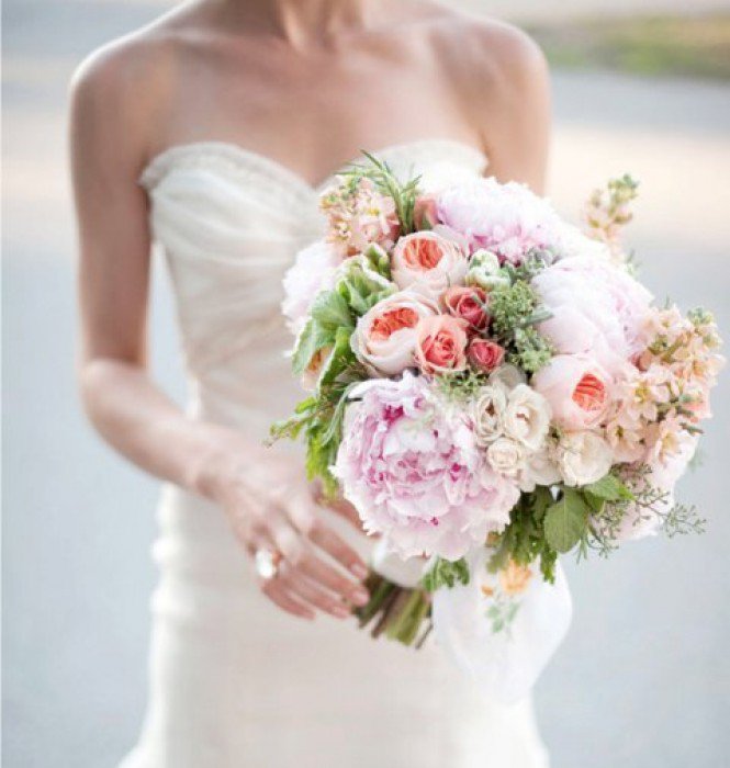 Álmodj rózsaszínben! Ha május, akkor peónia - Esküvő -  - esküvői dekoráció, Menyasszonyi csokor, virág csokor, 