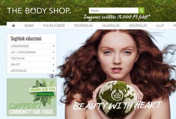 The Body Shop a weben - SZÉPSÉG - Bőrápolás - szépségápolás, testolaj, testvaj, The body shop, webshop, 