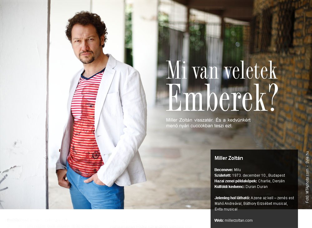 Mi van veletek Emberek? - Interjúk -  - +interj%C3%BA, Miller+Zolt%C3%A1n, 