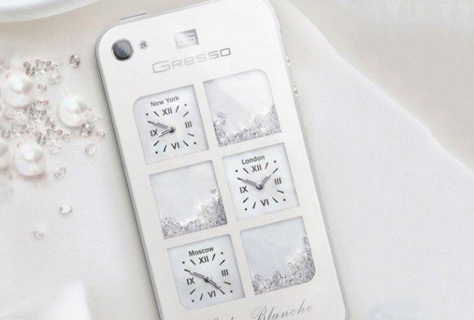 A Gresso iPhone4 Lady Blanche gyémántokkal veszi le a nőket a lábukról -  -  - Gresso, iPhone4, telefon, 