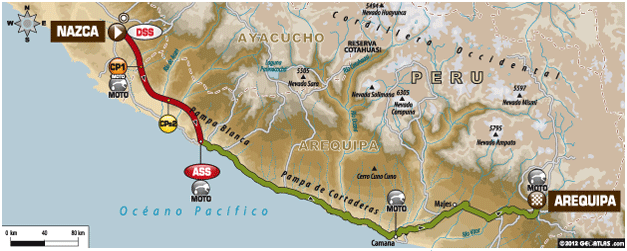 DAKAR 2013 - 4.nap -  -  - carlos sainz, dakar 2013, de rooy, stephane peterhansel, szalay balázs, 