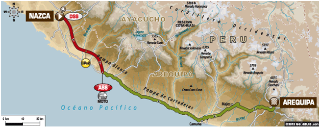 DAKAR 2013 - 4.nap -  -  - carlos sainz, dakar 2013, de rooy, stephane peterhansel, szalay balázs, 