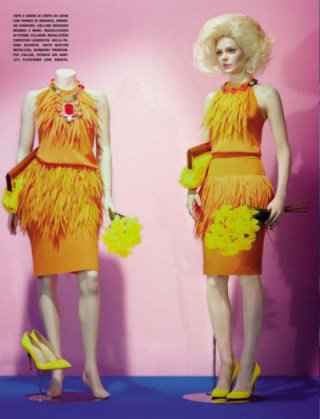 Az élő próbababák sosem alszanak el - DIVAT&STÍLUS - Hírek  - photoshoot, próbababa, Rajzák Kinga, retro, Vogue Italy, 