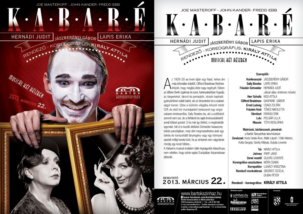 Kabaré a Bartók Kamaraszínházban! - Interjúk -  - interjú, Kabaré, Lapis Erika, 