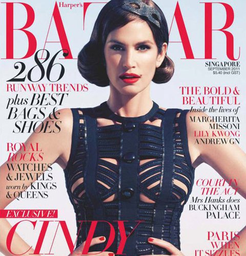 Cindy Crawford újra címlapon - Hírek  -  - Cindy Crawford, Harper's Bazaar, Loius Vuitton, szupermodell, 
