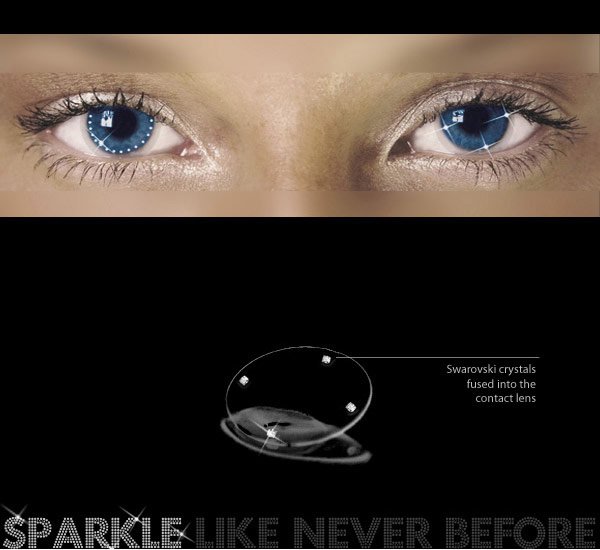 Ijesztő a gyémántokkal kirakott kontaktlencse! - Fesztelen mindennapok -  - arany, divat, ezüst, gyémánt, kiegészítő, kontaktlencse, luxus, trend, 