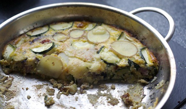 Mindentbele frittata - STYLELIFE - Gasztronómia - frittata, mosoly bisztró, omlett, sonka, tojás, tortilla, 