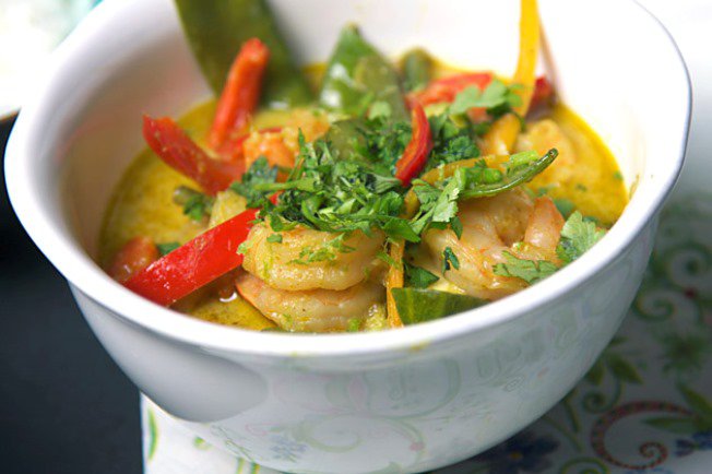 Zöld curry rákkal - STYLELIFE - Gasztronómia - garnéla, mosoly bisztró, rákételek, thai konyha, zöld curry, 