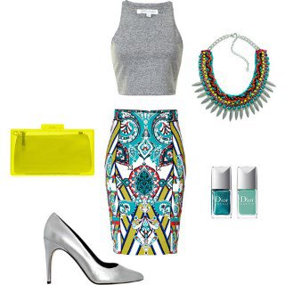 Hogyan viseld - a mintás szoknya - DIVAT&STÍLUS - Stílusiskola - minták 2013, szoknyadivat 2013, 