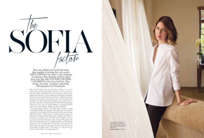 Coppola a kanapén - DIVAT&STÍLUS -  - editorial, sofia coppola, vogue australia, 