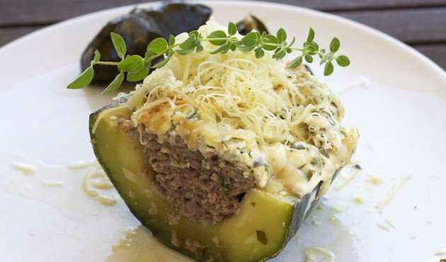 Mai mosoly: töltött cukkini - STYLELIFE - Gasztronómia - mosoly bisztró, recept, töltött cukkini, 