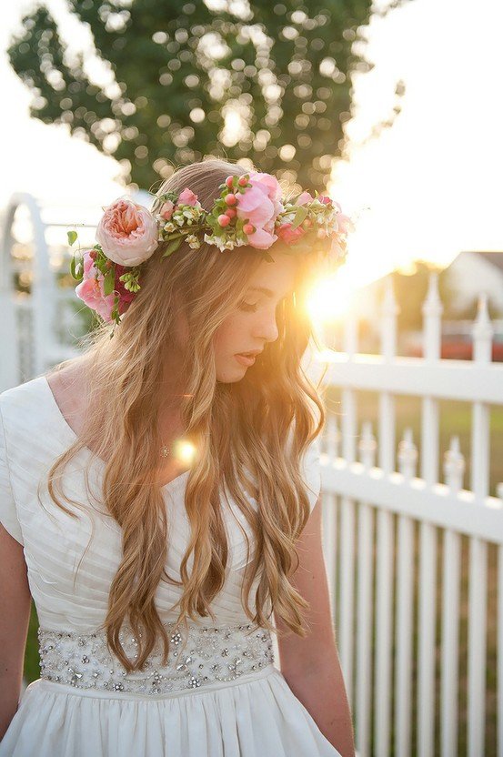 Virágos esküvői hajfonatok - Esküvő -  - esküvő, 