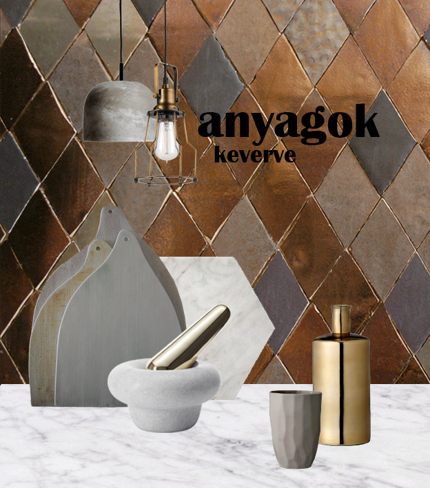 Trend : Anyagok keverése - STYLELIFE - Otthon & Design - beton, kerámia, márvány, réz, trend, 