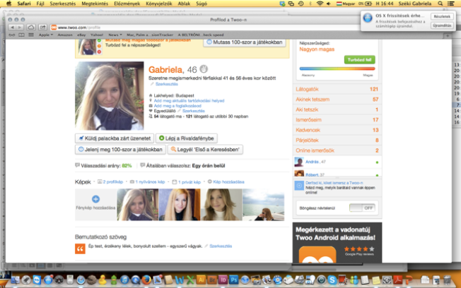 Első nap a TWOOrkálóban - KERESD A NŐT  -  - társakereső, társalkodónő, 