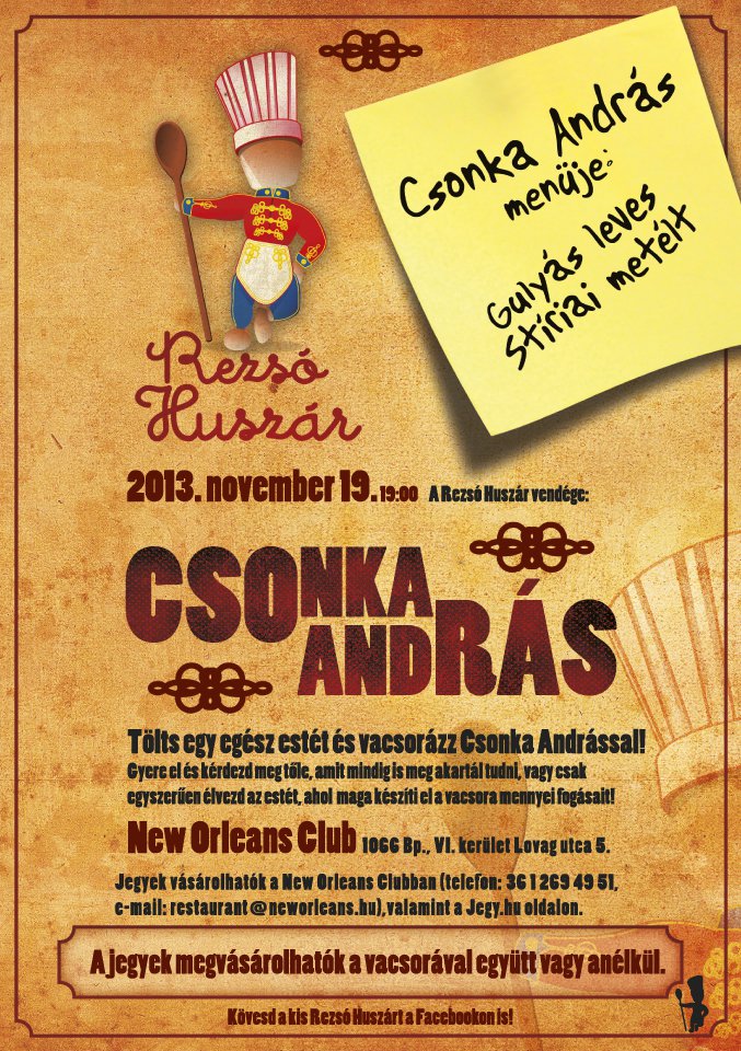 Vadonatúj sorozat! Itt a Rezsó Huszár! - STYLENEWS - Rendezvények - Csonka András, New Orleans Club, Rezsó Huszár, 