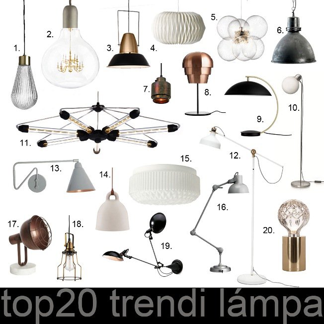 Top 20 lámpa - STYLELIFE - Otthon & Design - állólámpa, designlámpák, falikar, indusztriális, olvasólámpa, top 20, 
