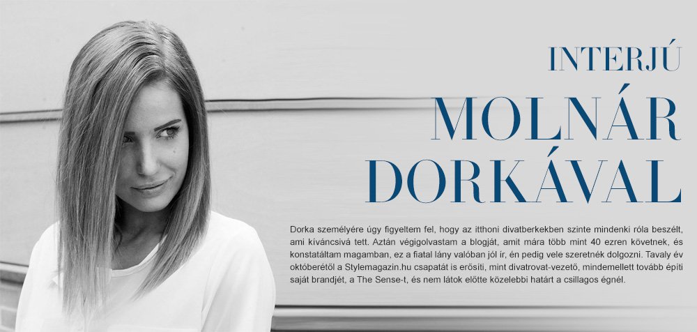 Interjú Molnár Dorkával - Interjúk -  - interjú, Molnár Dorka, the sense, 