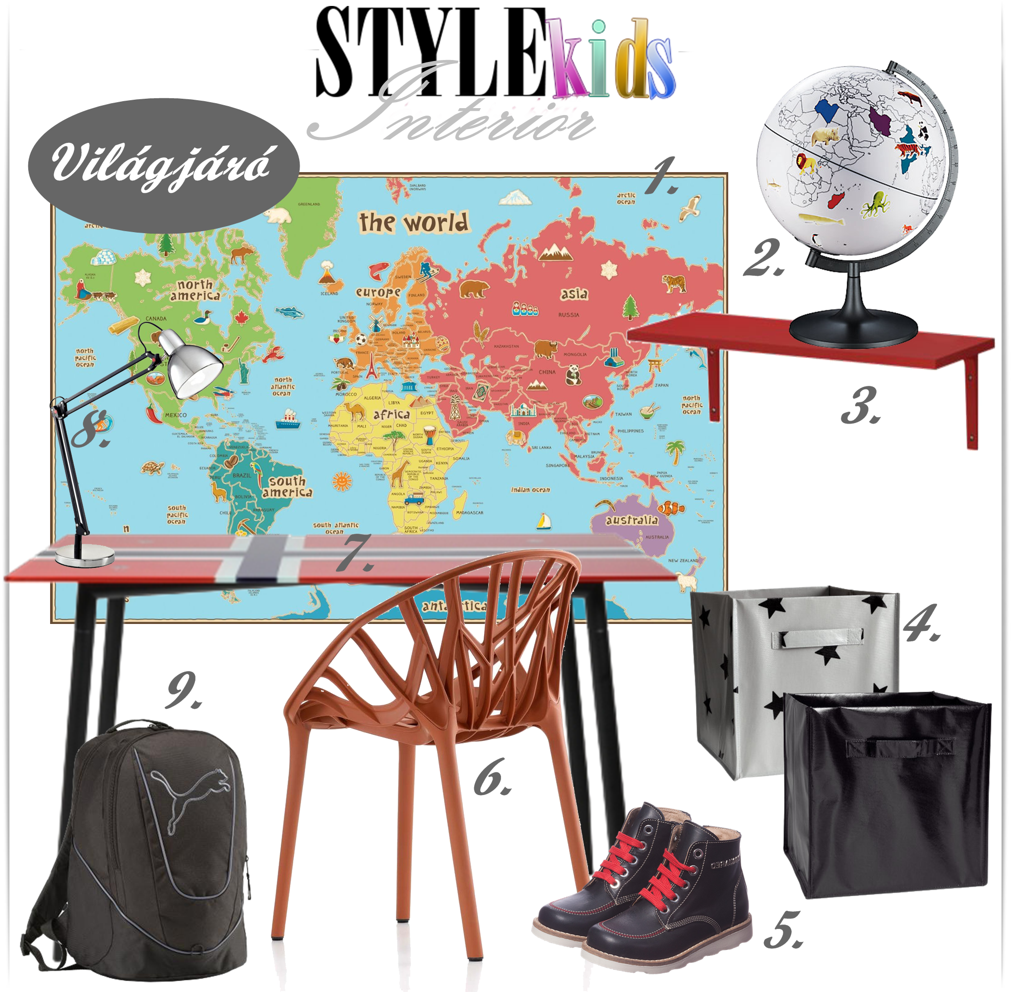 Kids Interior - Világutazó - Stylekids -  - gyerek szoba berendezése, gyerekszoba, kids interior, 