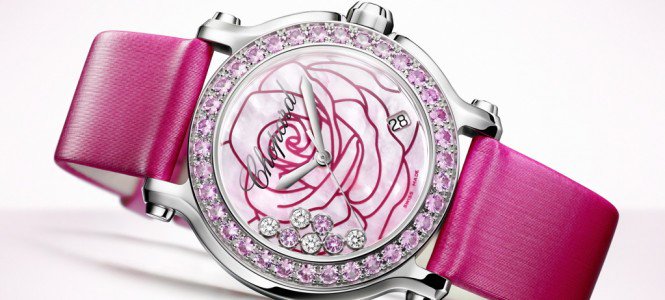 Chopard Happy Sport La Vie En Rose karórák -  -  - Chopard Happy Diamond Sport, luxlife, óra, 