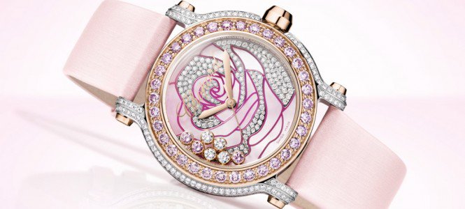 Chopard Happy Sport La Vie En Rose karórák -  -  - Chopard Happy Diamond Sport, luxlife, óra, 