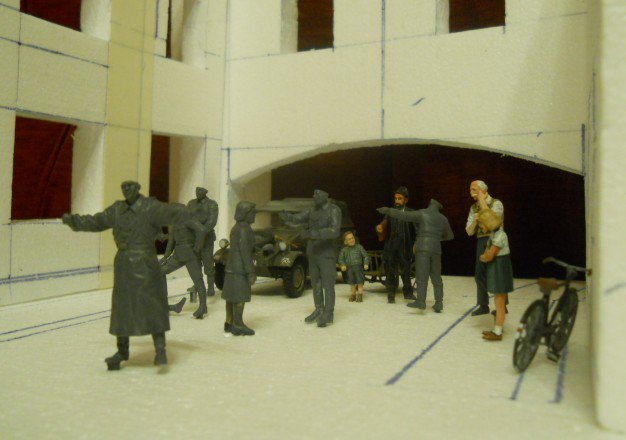 A zongorista -  -  - a zongorista, dioráma, makett, 