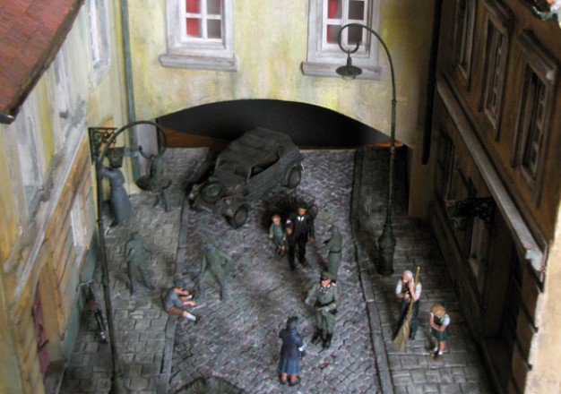 A zongorista -  -  - a zongorista, dioráma, makett, 