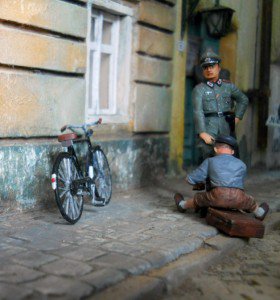 A zongorista -  -  - a zongorista, dioráma, makett, 