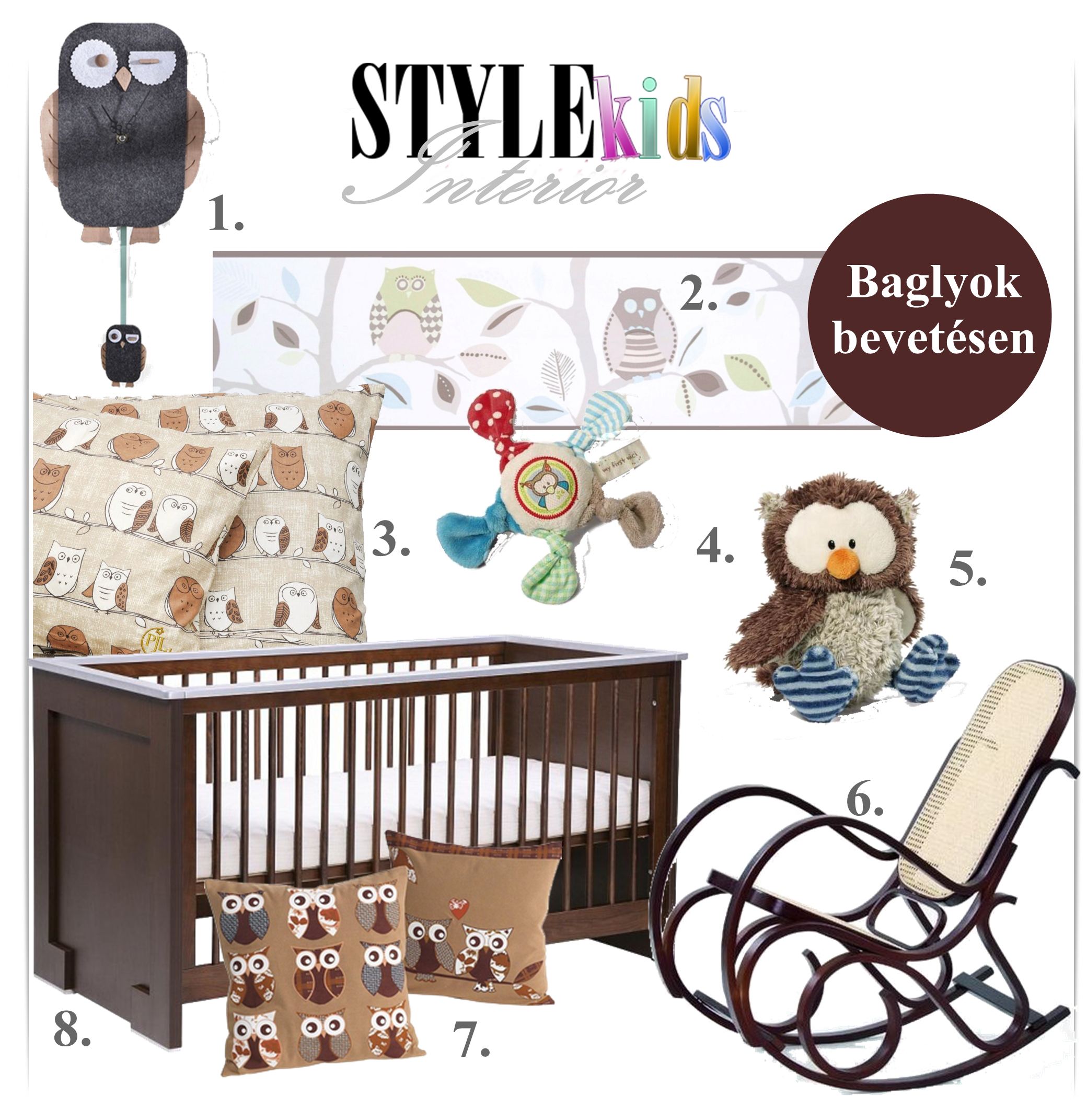 Kids Interior - Baglyok bevetésen - Stylekids -  - baglyok, bagoly, gyerekszoba, gyerekszoba design, kids interior, 