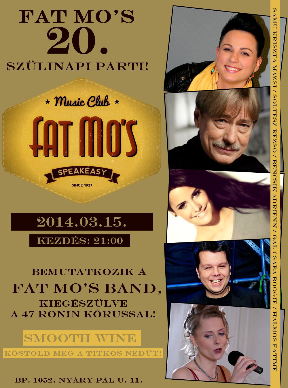 Tiltott Gyümölcs a Fat Mo’s 20. születésnapi partiján - STYLENEWS - Rendezvények - Fat, Fat mo, smooth wine, 