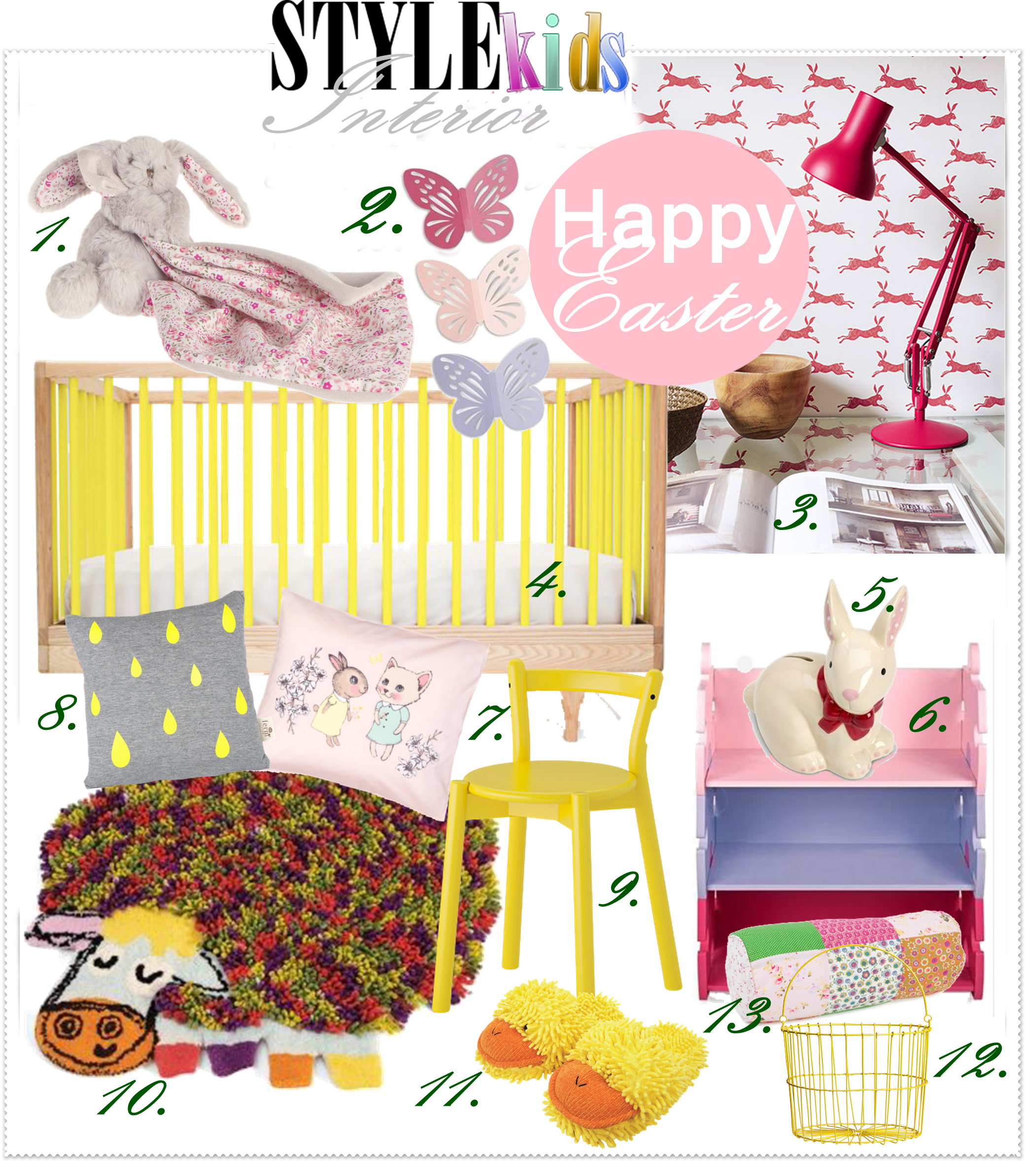 Húsvéti inspiráció a gyerekszobába - Stylekids -  - gyerek és hús, gyerekszoba design, húsvét a gyerekszobában, húsvét interior, ünnepek 2014, 