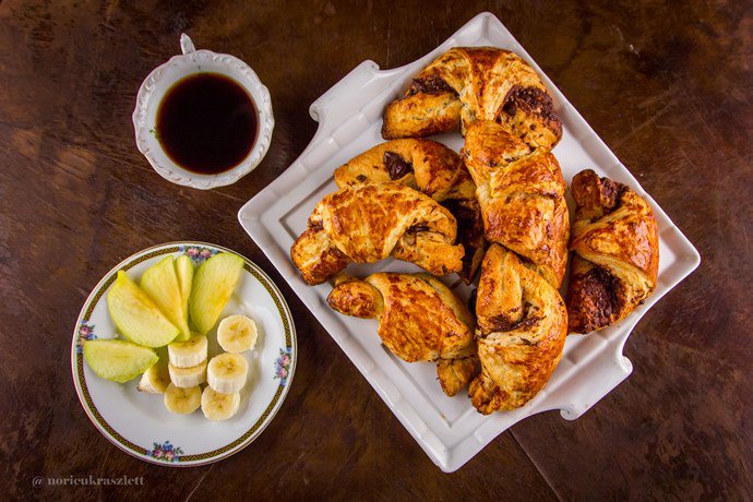 Nagyon vajas, nagyon csokis croissant - STYLELIFE - Gasztronómia - a mi konyhánk, croissant, gasztro, recept, 