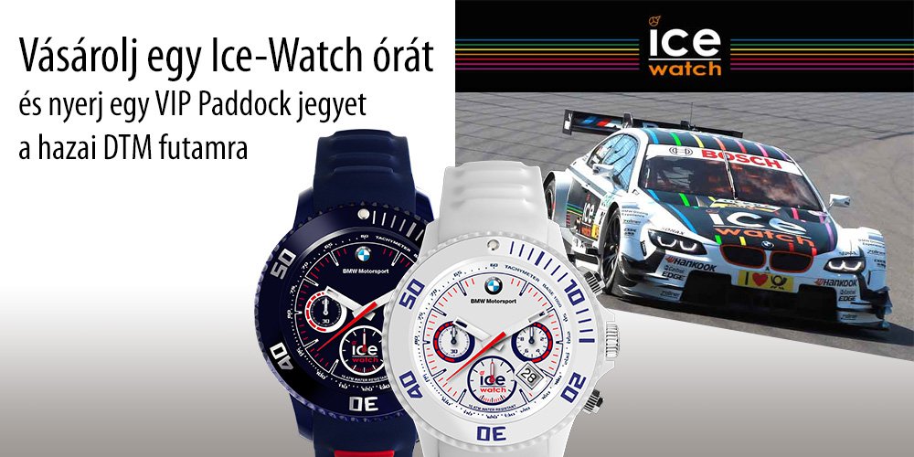 Vásárolj egy Ice-Watch órát és nyerj -  -  - bmw dtm, dtm, ice-watch, óra, 
