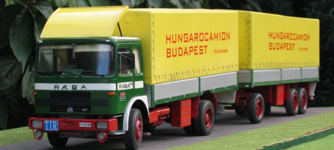 A Tahír macskája- Rába-Hungarocamion -  -  - Dioráma, Hobby, Indiorama, Kamion, Makettezés, Rába, 