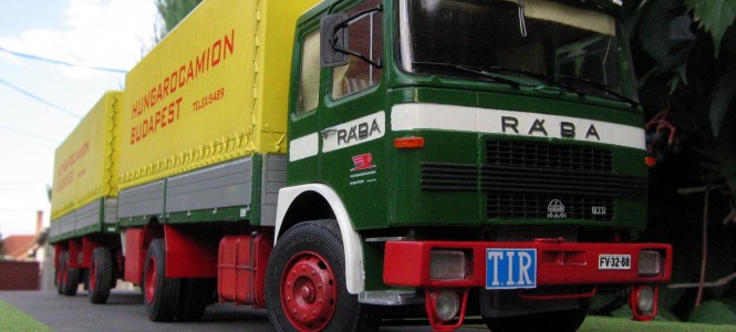 A Tahír macskája- Rába-Hungarocamion -  -  - Dioráma, Hobby, Indiorama, Kamion, Makettezés, Rába, 