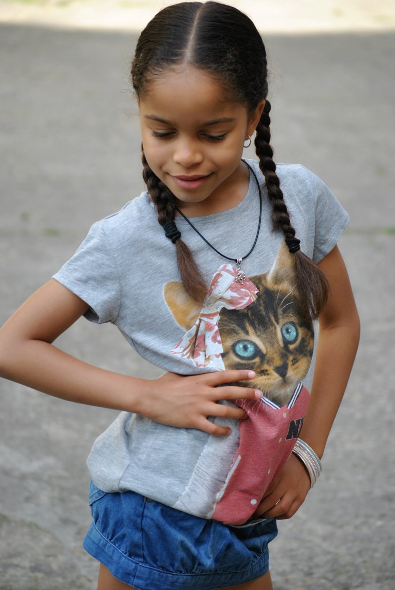 Mini Outfit - miu miújság? - Stylekids -  - casual outfit, cica, cicás poló, gyerekdivat, gyerekstílus, mini outfit, 