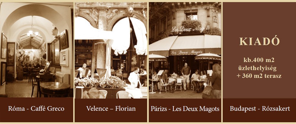 Teraszos vendéglátóhely kiadó a Rózsakert Bevásárlóközpontban - Stylebusiness -  - kiadó kávézó, Rózsakert Bevásárlóközpont, 