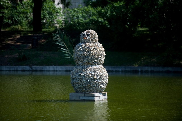 Városligeti tó - vizi szobrokkal - Fesztelen mindennapok -  - érdekességek, kultúra, Városliget, 