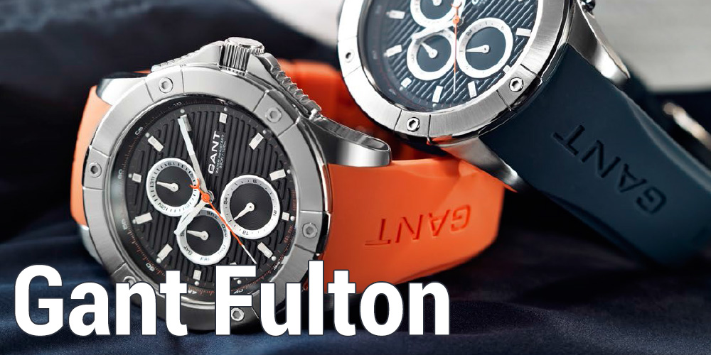 Idő masszív nemesacél tokban -  -  - gant, gant fulton, óra, 