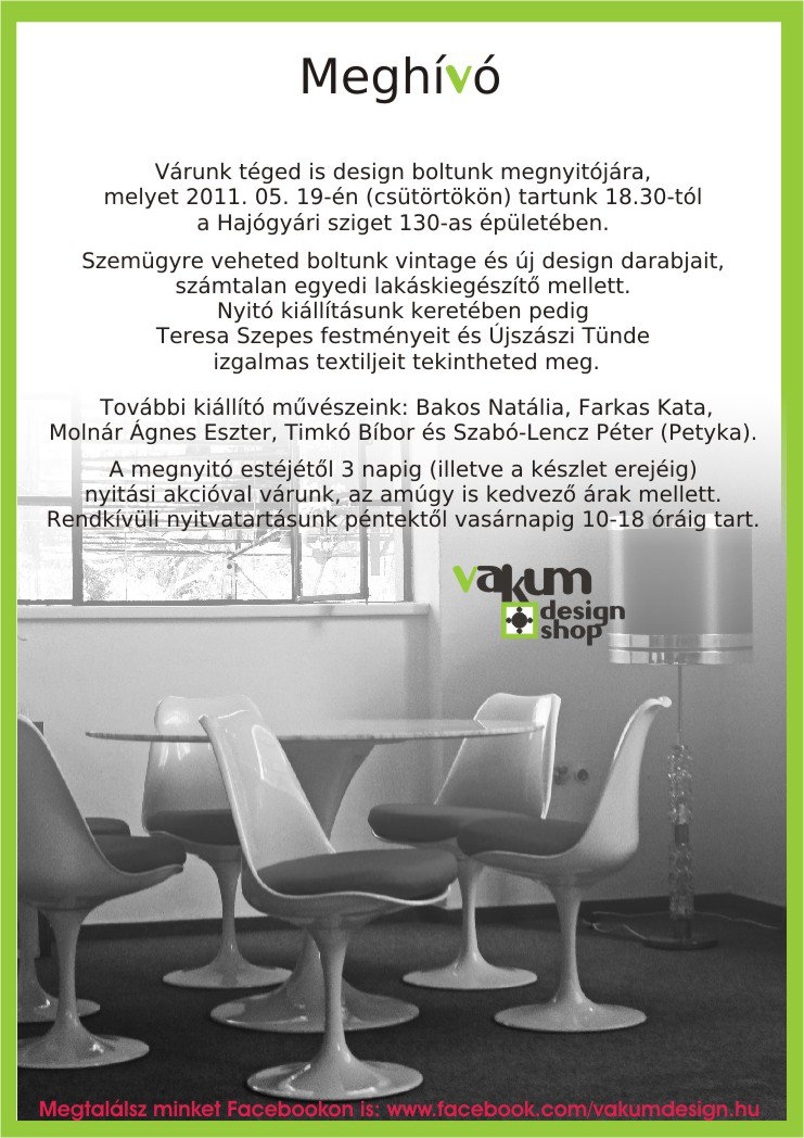 Vintage, modern és magyar - Otthon & Design -  - vakum design, 