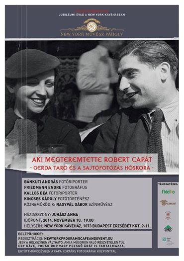 A nő, aki megteremtette Robert Capát - STYLENEWS - Rendezvények - juhász anna, new york művész páholy, rendezvények, robert capa, 