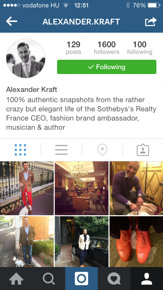 Ez a világ pillanatvilág! - DIVAT&STÍLUS -  - celebrity, gardrob, instagram, kun gergely, 