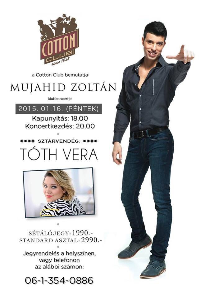 Mujahid Zoli A Cotton Club-ban koncertezik - STYLENEWS - Rendezvények - cotton club, koncert, mujahid zoltán, rendezvények, 
