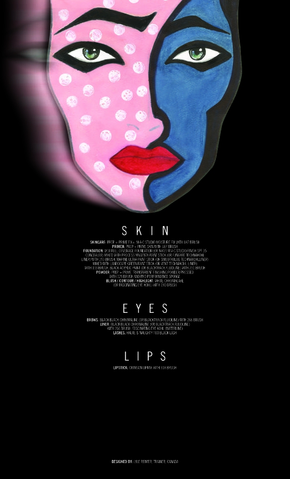 MAC x Halloween - SZÉPSÉG - Smink  - face chart, halloween, mac, make up, smink, 
